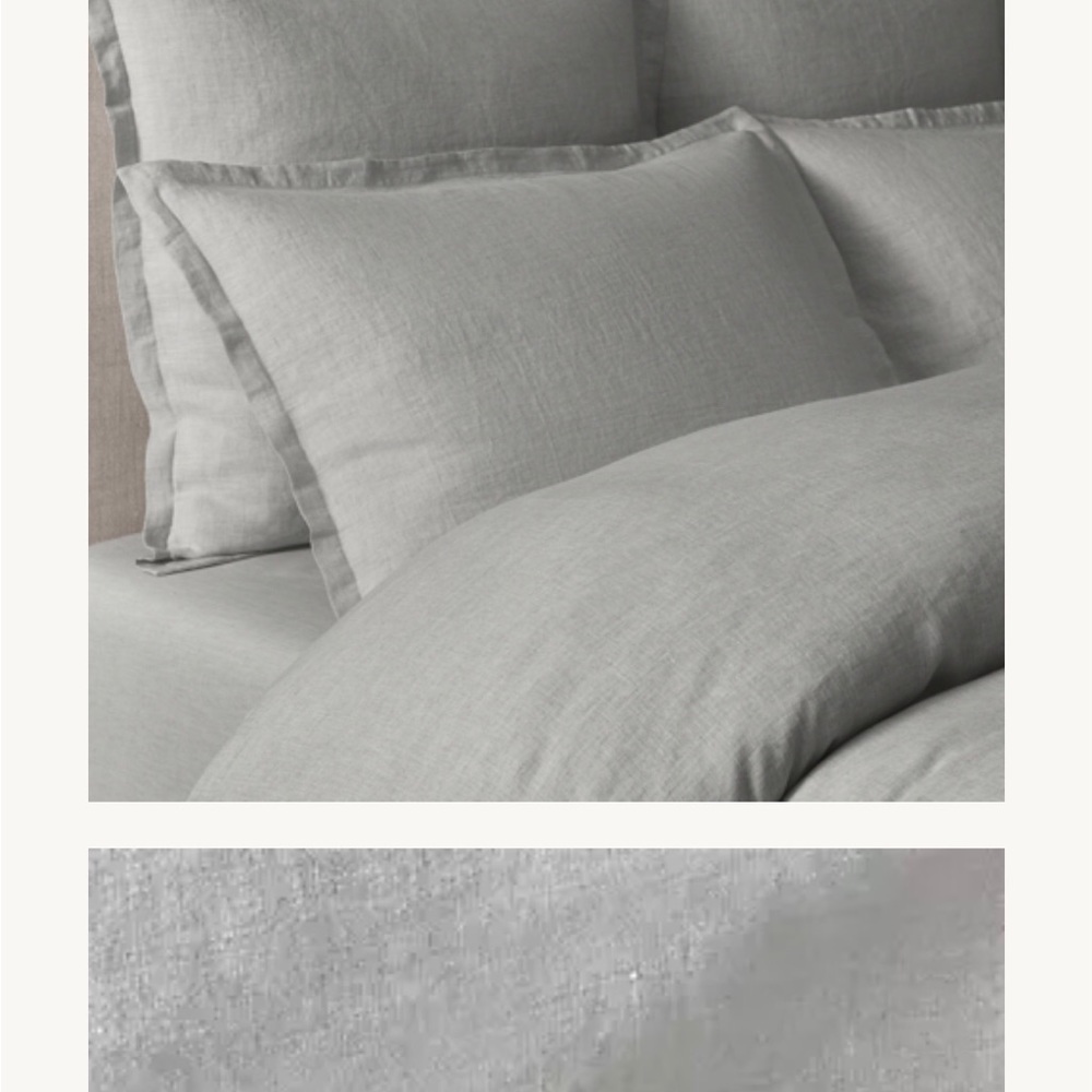Restoration Hardware Belgian Linen Duvet Cover King